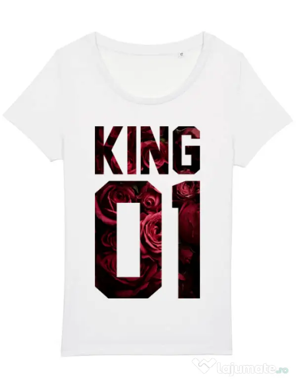 Tricou STANLEY STELLA dama Flower king Alb