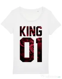 Tricou STANLEY STELLA dama Flower king Alb
