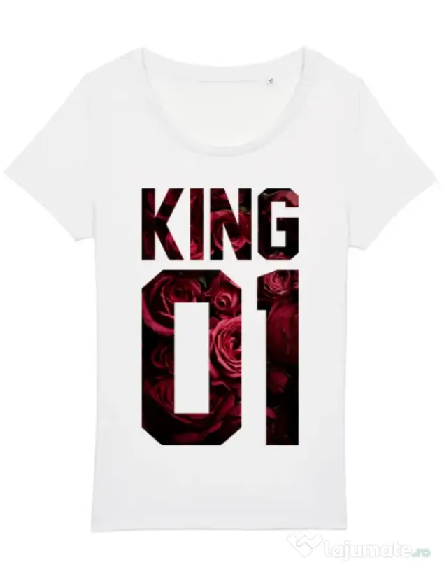 Tricou STANLEY STELLA dama Flower king Alb