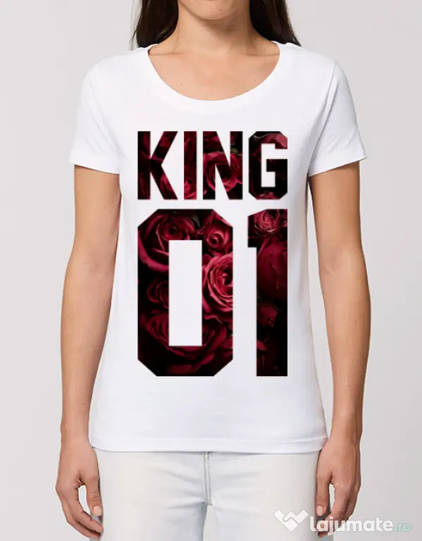 Tricou STANLEY STELLA dama Flower king Alb