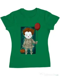 Tricou ADLER dama Little clown Verde mediu