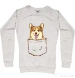 Bluza ADLER dama Corgi in The Pocket Migdala melanj