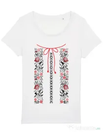 Tricou STANLEY STELLA dama Etno 1 Alb