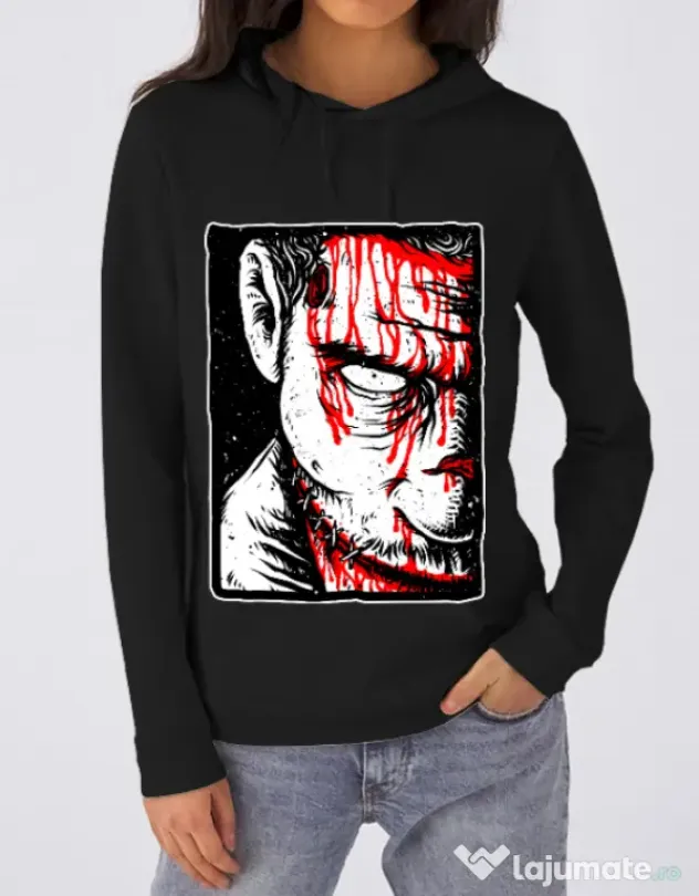 Hoodie dama cu gluga Zomblood Negru
