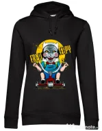 Hoodie dama cu gluga Real terror Negru