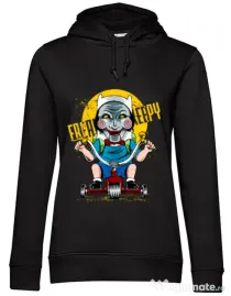 Hoodie dama cu gluga Real terror Negru