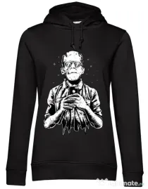 Hoodie dama cu gluga Franselfiestein Negru