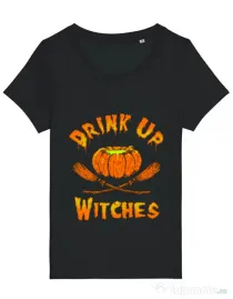Tricou STANLEY STELLA dama Drink up witches Negru