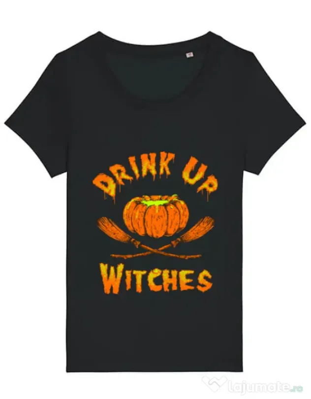 Tricou STANLEY STELLA dama Drink up witches Negru