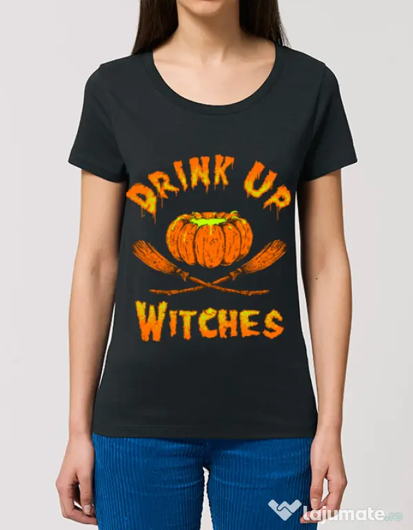 Tricou STANLEY STELLA dama Drink up witches Negru