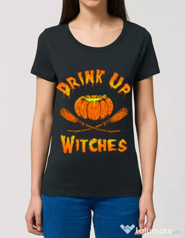 Tricou STANLEY STELLA dama Drink up witches Negru