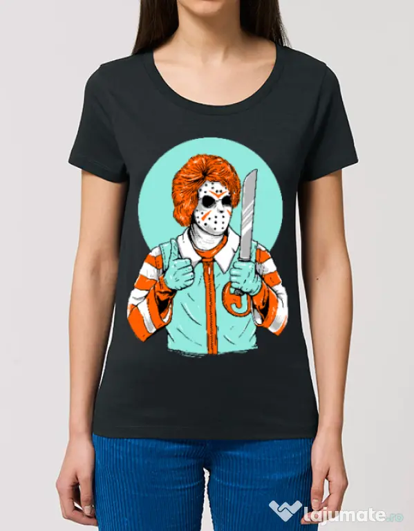 Tricou STANLEY STELLA dama Clown killer Negru