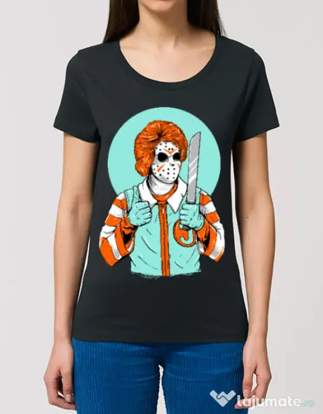 Tricou STANLEY STELLA dama Clown killer Negru
