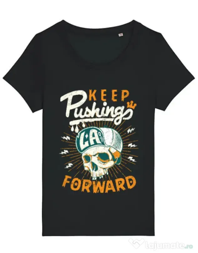 Tricou STANLEY STELLA dama Keep pushing Negru