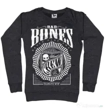 Bluza ADLER dama Bad bones crew always win Negru melanj