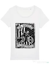 Tricou STANLEY STELLA dama Flag and bike Alb