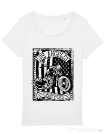 Tricou STANLEY STELLA dama Flag and bike Alb
