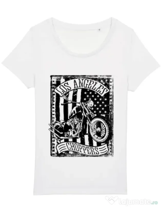 Tricou STANLEY STELLA dama Flag and bike Alb