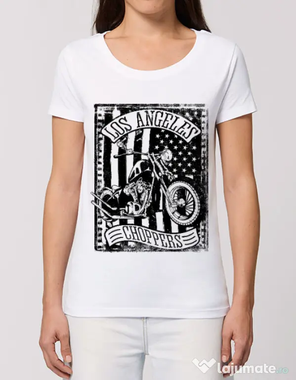 Tricou STANLEY STELLA dama Flag and bike Alb