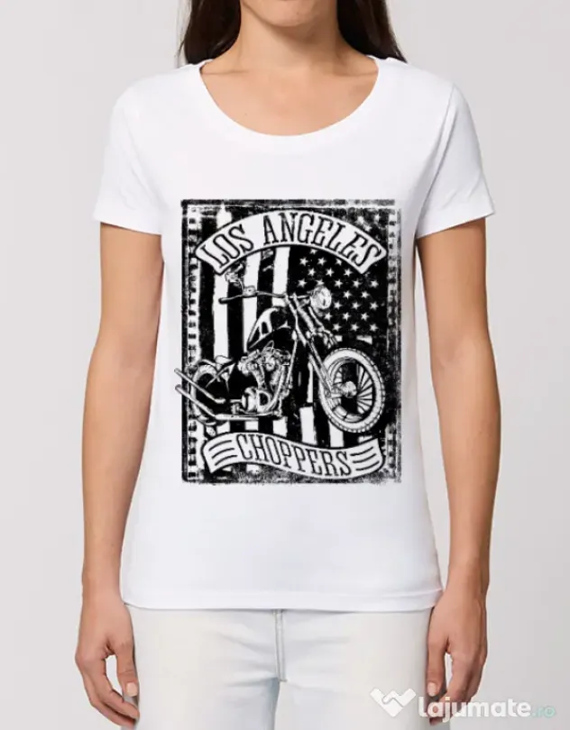 Tricou STANLEY STELLA dama Flag and bike Alb