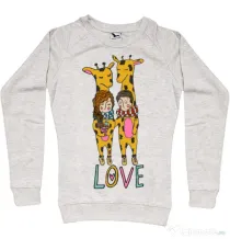 Bluza ADLER dama Giraffes love Migdala melanj