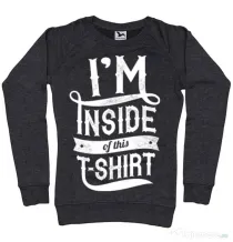 Bluza ADLER dama Inside my tshirt Negru melanj