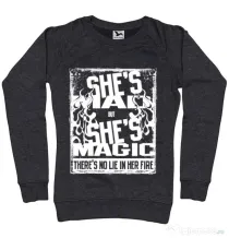 Bluza ADLER dama Mad but magic Negru melanj