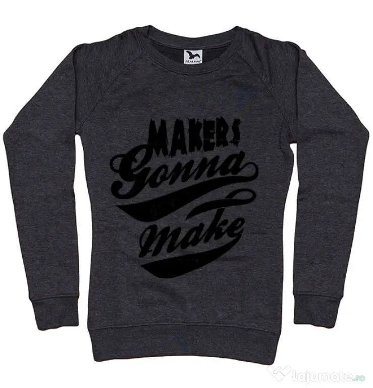 Bluza ADLER dama Makers gonna make Negru melanj