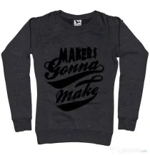 Bluza ADLER dama Makers gonna make Negru melanj