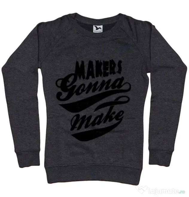 Bluza ADLER dama Makers gonna make Negru melanj