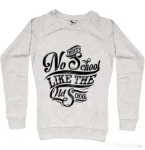 Bluza ADLER dama Old school typography Migdala melanj