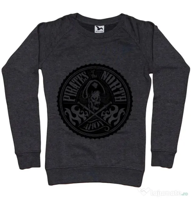 Bluza ADLER dama Pirates of the north Negru melanj