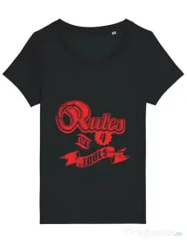 Tricou STANLEY STELLA dama Rules are for fools Negru