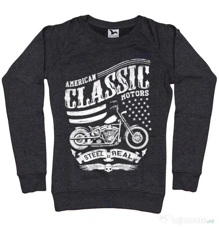 Bluza ADLER dama Steel is real Negru melanj
