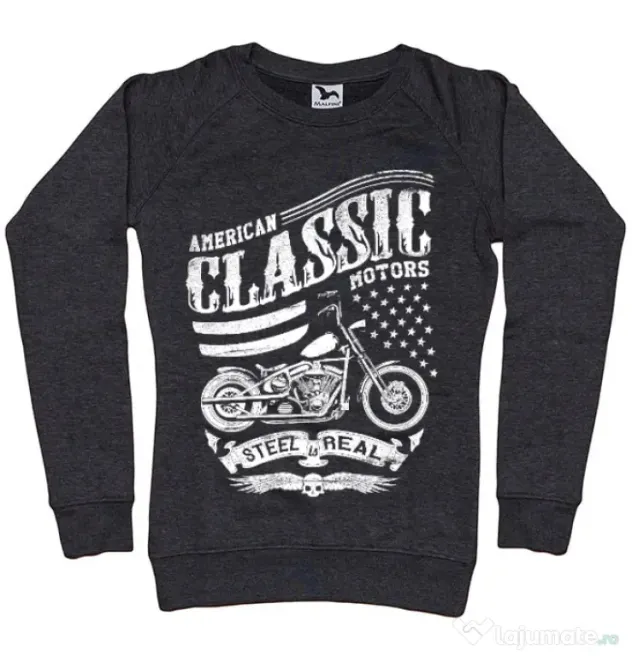 Bluza ADLER dama Steel is real Negru melanj