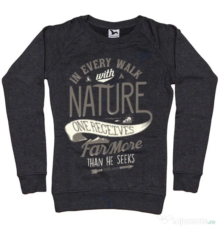 Bluza ADLER dama Walk of nature Negru melanj