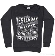 Bluza ADLER dama Yesterday is history Negru melanj