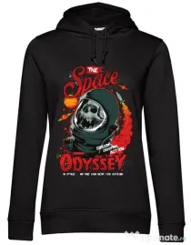 Hoodie dama cu gluga The space odyssey Negru