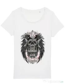 Tricou STANLEY STELLA dama Broken Bones Empire Alb