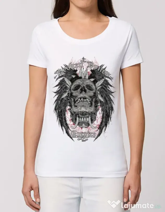 Tricou STANLEY STELLA dama Broken Bones Empire Alb