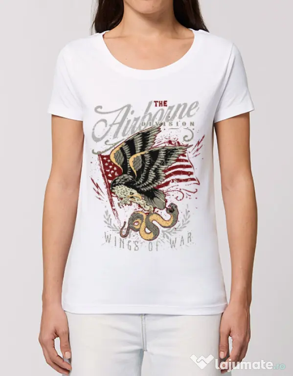 Tricou STANLEY STELLA dama Wings of war Alb