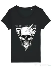Tricou STANLEY STELLA dama White noise Negru