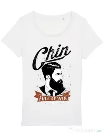 Tricou STANLEY STELLA dama Chin full of win Alb