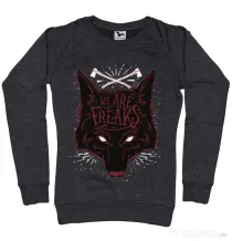 Bluza ADLER dama We are freaks Negru melanj
