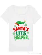 Tricou STANLEY STELLA dama Santas little helper Alb