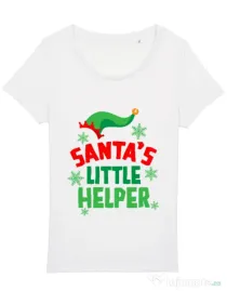Tricou STANLEY STELLA dama Santas little helper Alb
