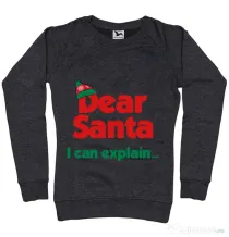 Bluza ADLER dama I can explain Negru melanj