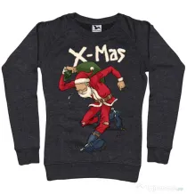 Bluza ADLER dama Santa Skank Kid Negru melanj