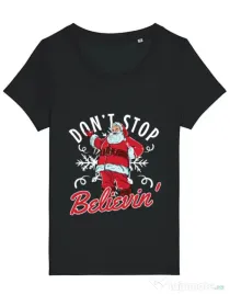 Tricou STANLEY STELLA dama Dont stop believin Negru
