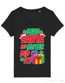 Tricou STANLEY STELLA dama My sister did it Negru